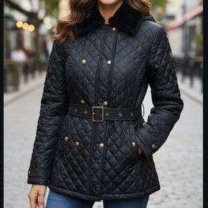 Lauren Ralph Lauren Quilted Black Puffer Coat